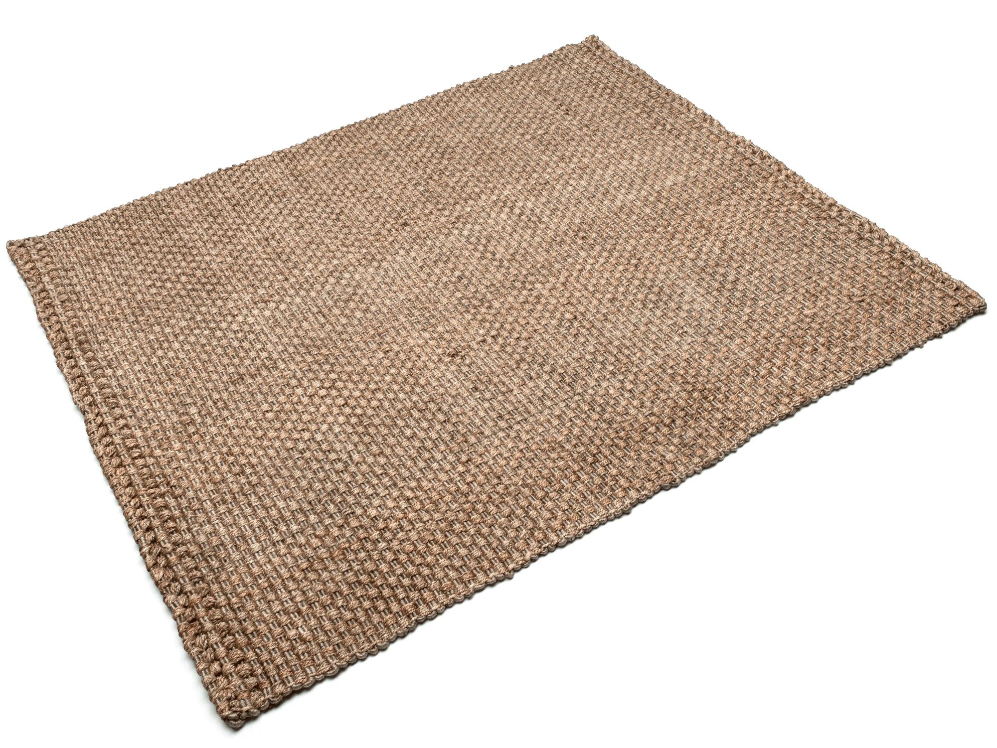 Handgewebter Teppich Castor Rechteckig aus Natur-Jute von Gommaire