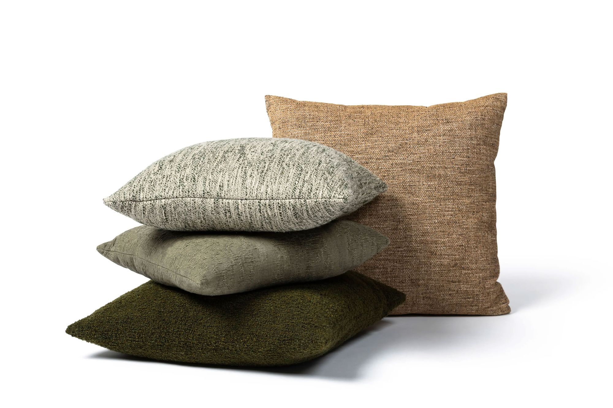 Gommaire Dekokissen Cozy 40x40 aus edlen Indoor-Stoffen in Naturtönen