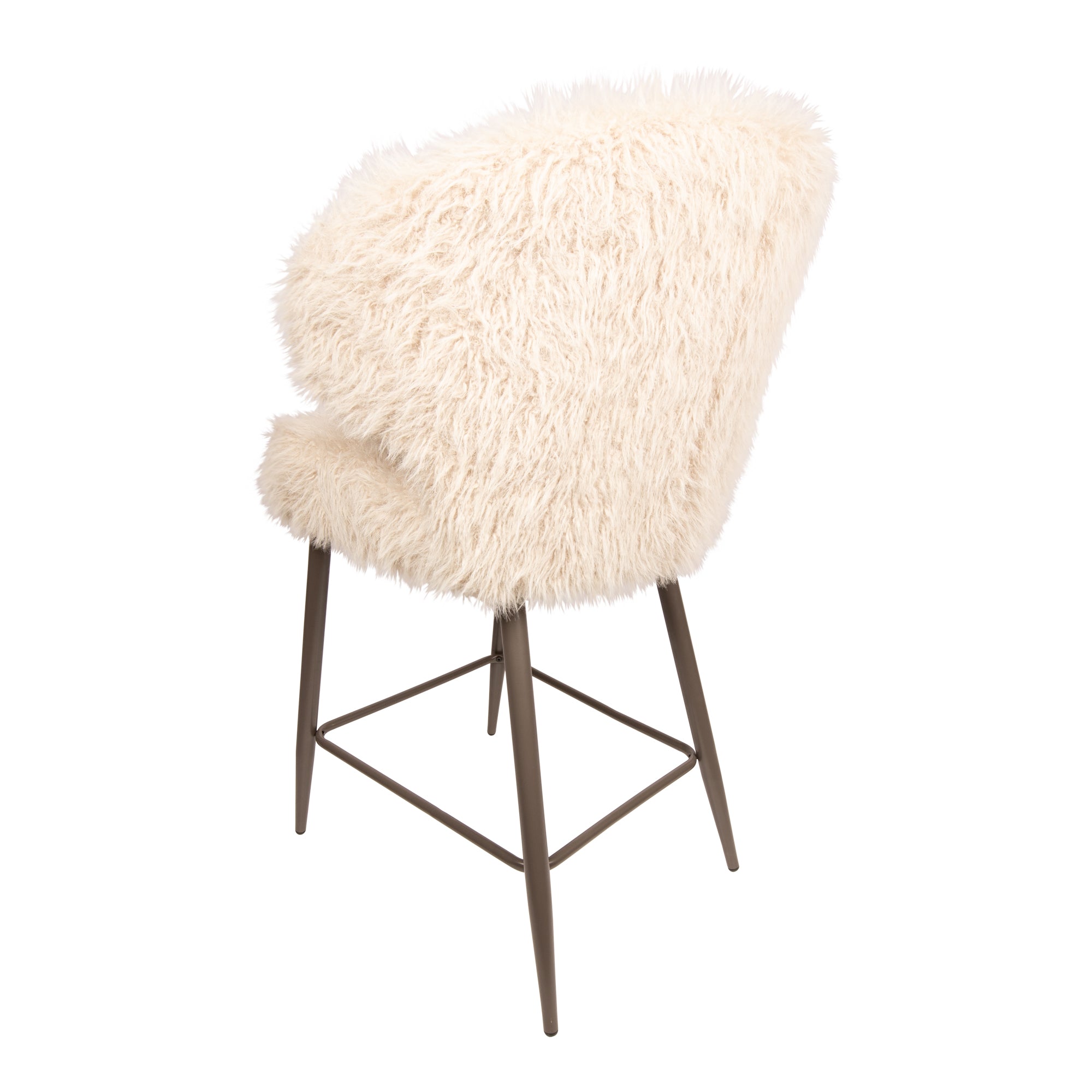 Stuhl von PTMD, stuhl aus Stoff in Beige mit Metallgestell im modernen Design, komfortabel. Ideal für Essbereich oder Küche.
