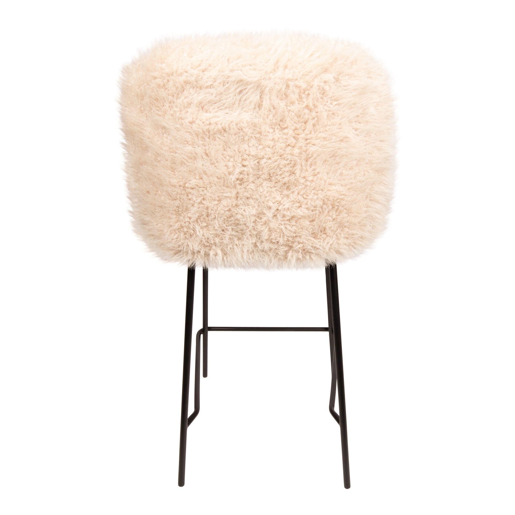 Stuhl von PTMD, stuhl aus Stoff in Beige mit Metallgestell im modernen Design, komfortabel. Ideal für Essbereich oder Küche.