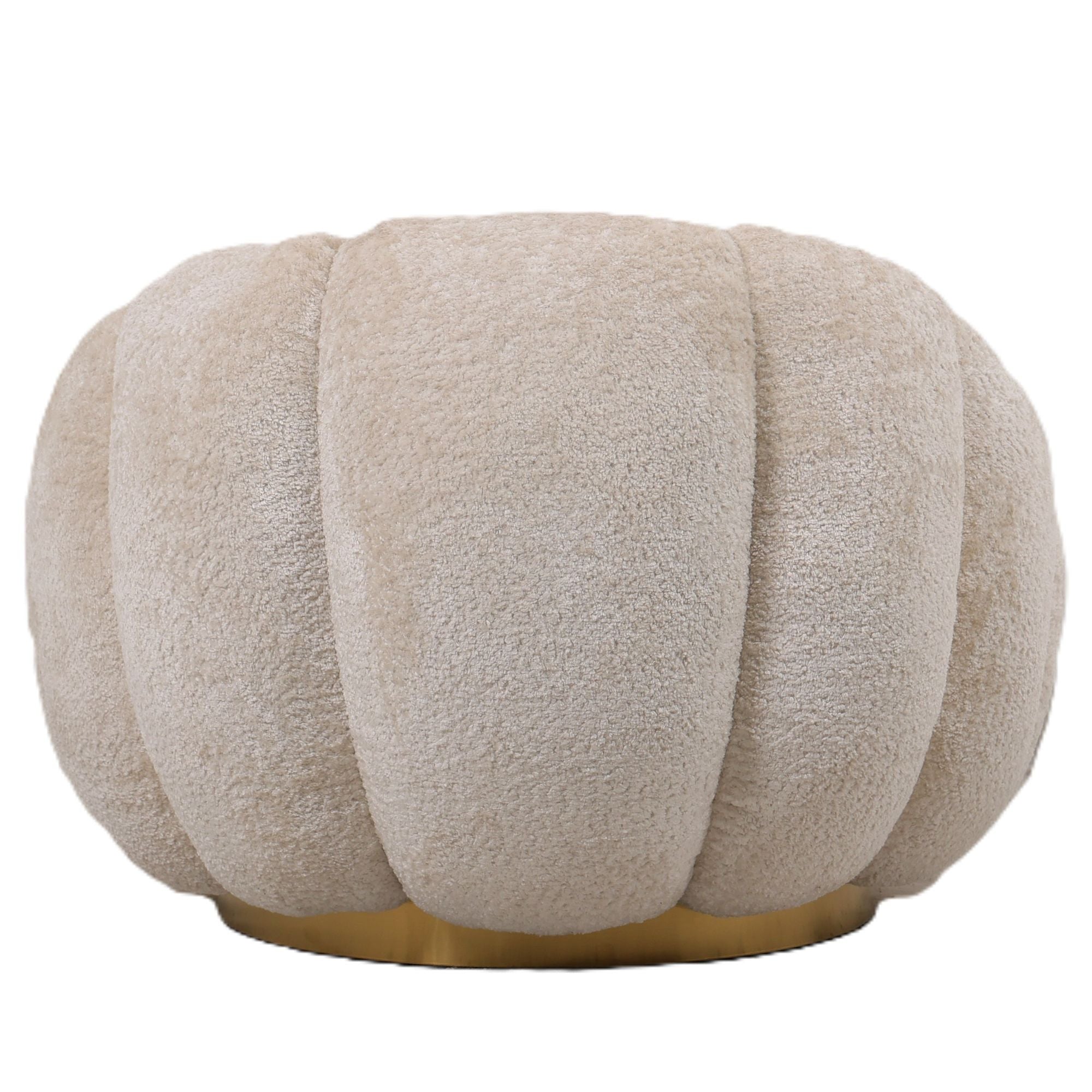 Sessel von PTMD, sessel aus Stoff in Creme mit Metallgestell im modernen Design, komfortabel. Ideal für Essbereich oder Küche.