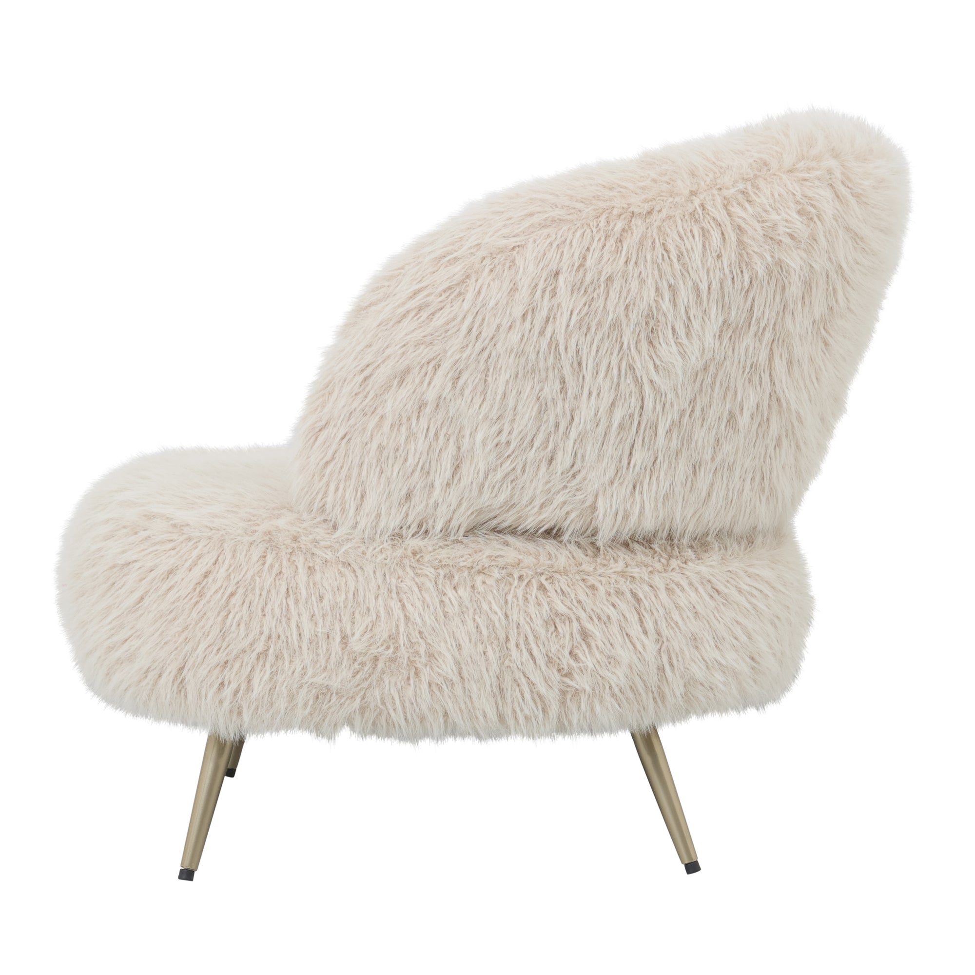Sessel von PTMD, sessel aus Stoff in Beige mit Metallgestell im modernen Design, komfortabel. Ideal für Essbereich oder Küche.