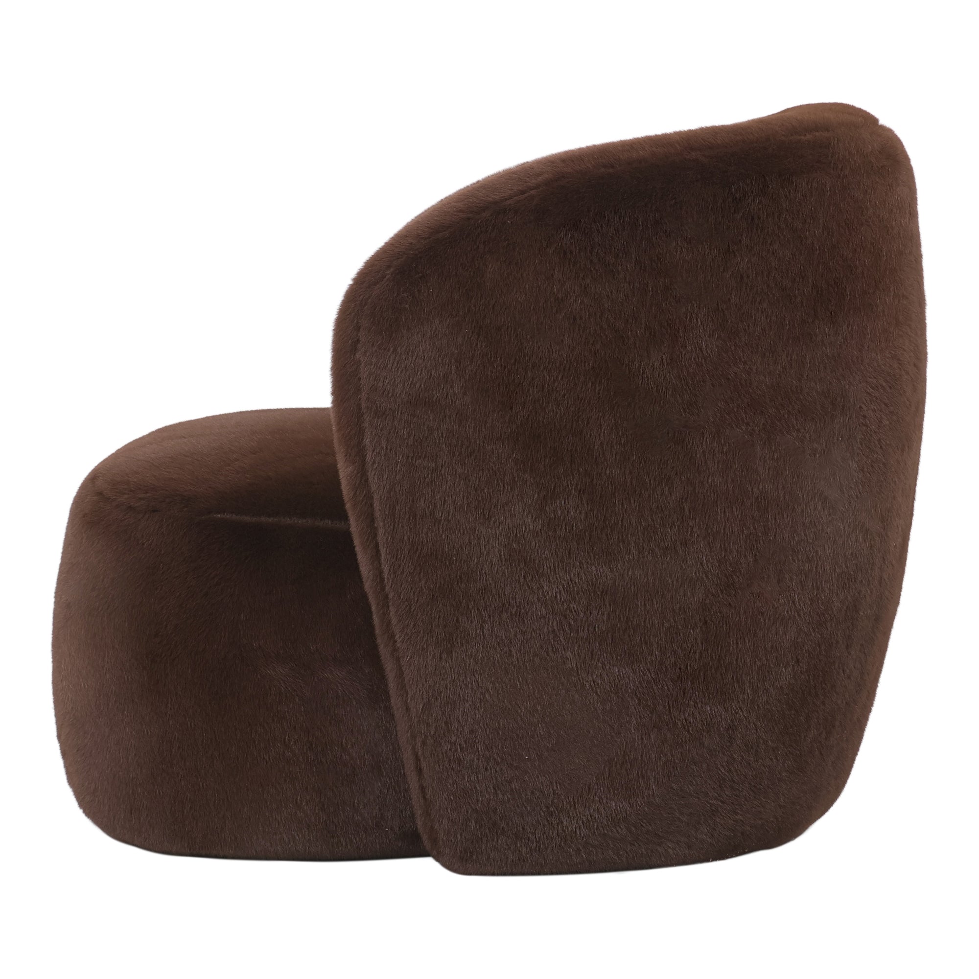 Sessel von PTMD, sessel aus Stoff in Braun mit Metallgestell im modernen Design, komfortabel. Ideal für Essbereich oder Küche.