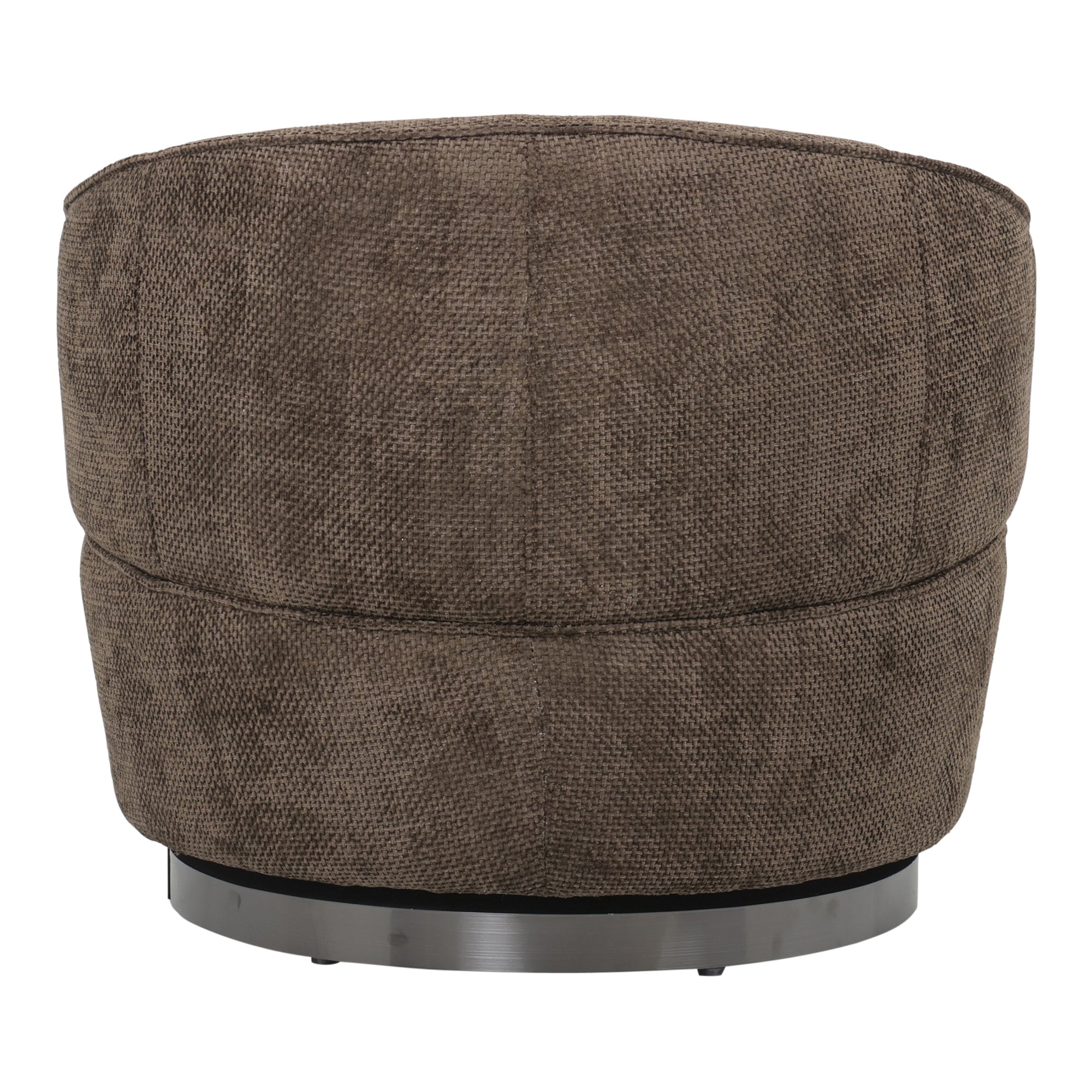 Sessel von PTMD, sessel aus Stoff in Braun mit Metallgestell im modernen Design, komfortabel. Ideal für Essbereich oder Küche.
