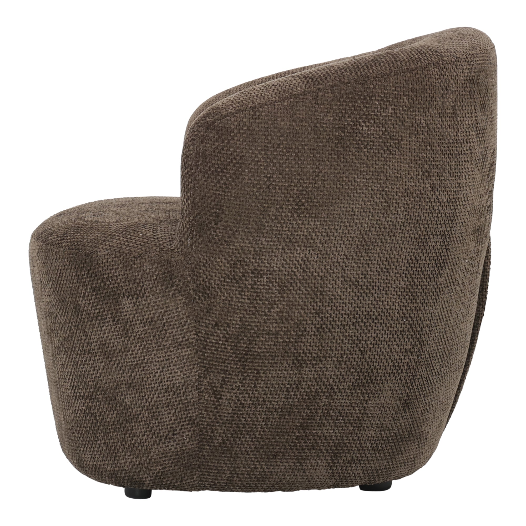 Sessel von PTMD, sessel aus Stoff in Braun mit Metallgestell im modernen Design, komfortabel. Ideal für Essbereich oder Küche.