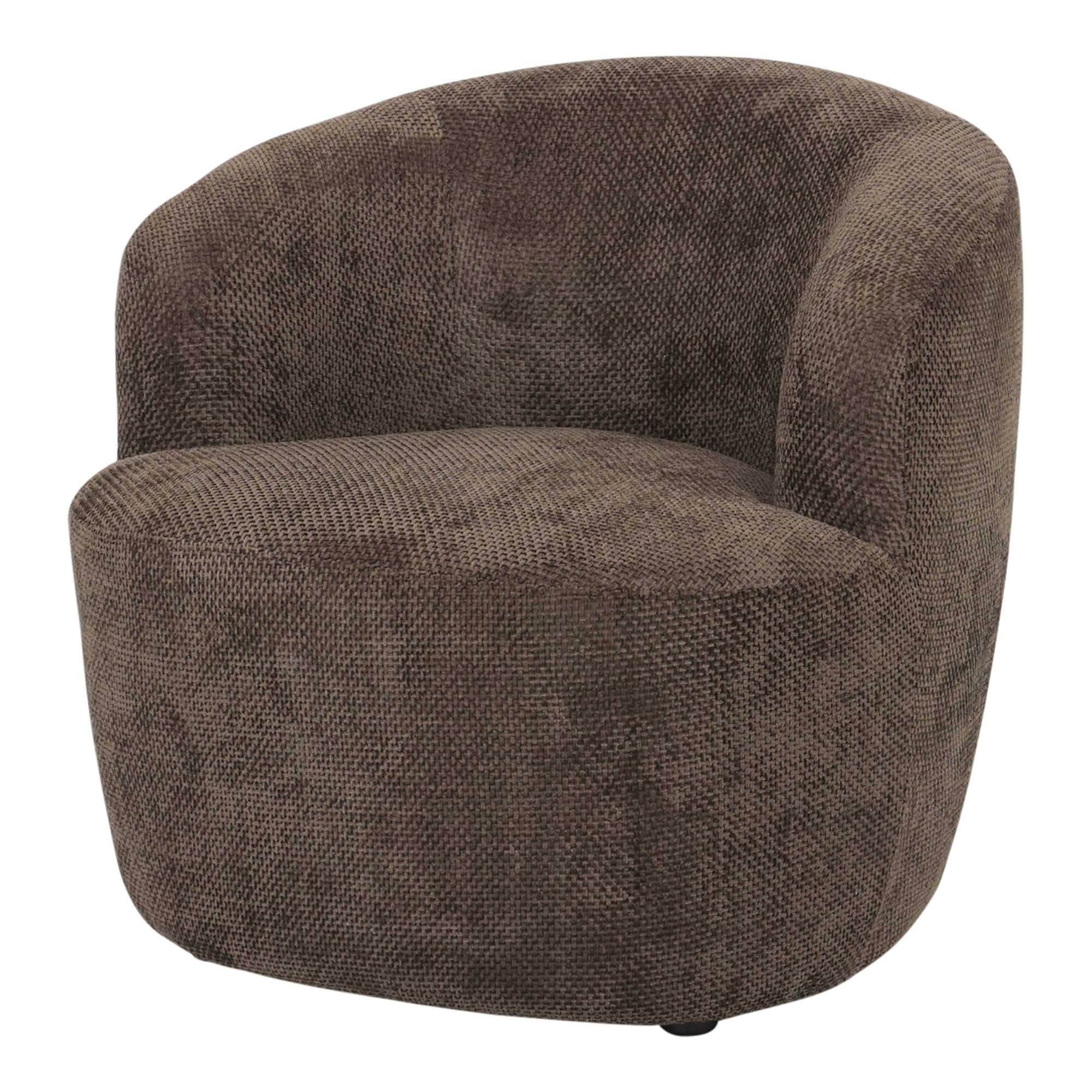 Sessel von PTMD, sessel aus Stoff in Braun mit Metallgestell im modernen Design, komfortabel. Ideal für Essbereich oder Küche.
