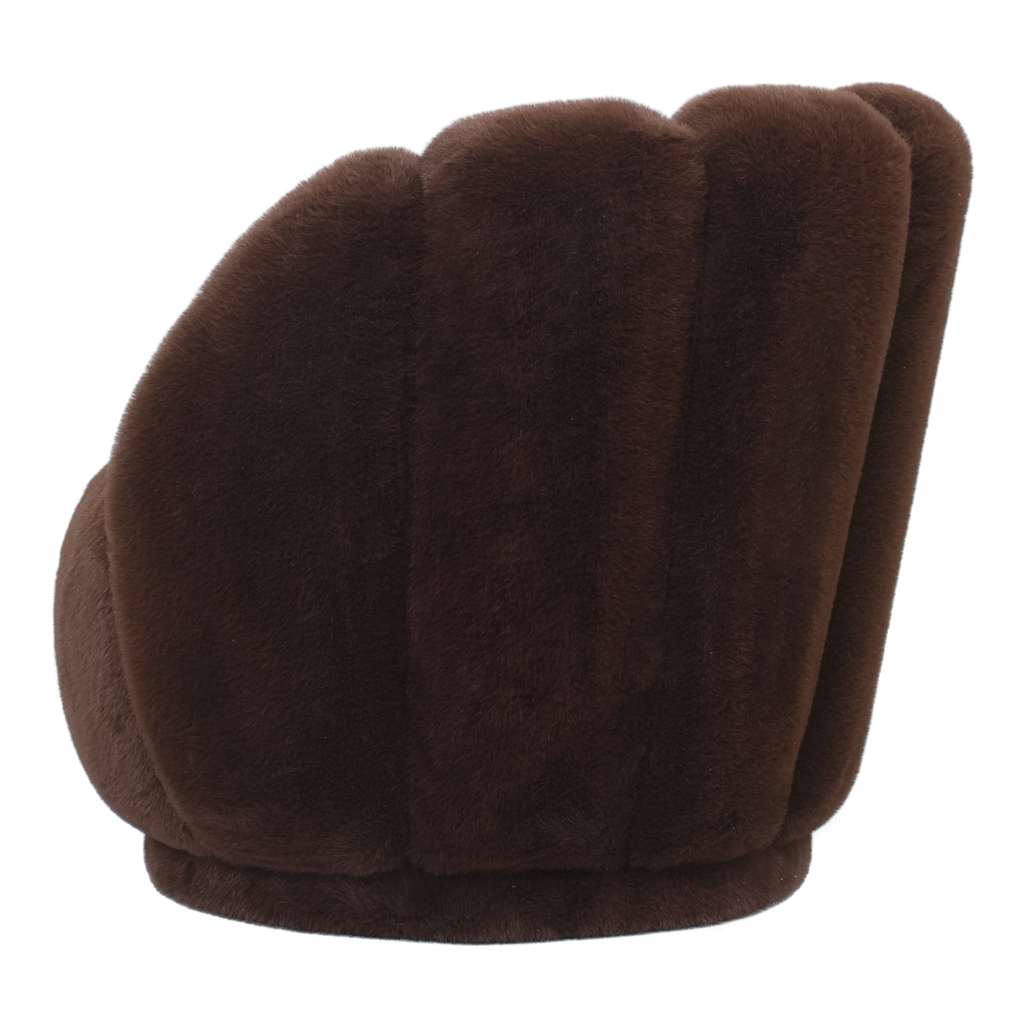 Sessel von PTMD, sessel aus Stoff in Braun mit Metallgestell im modernen Design, komfortabel. Ideal für Essbereich oder Küche.