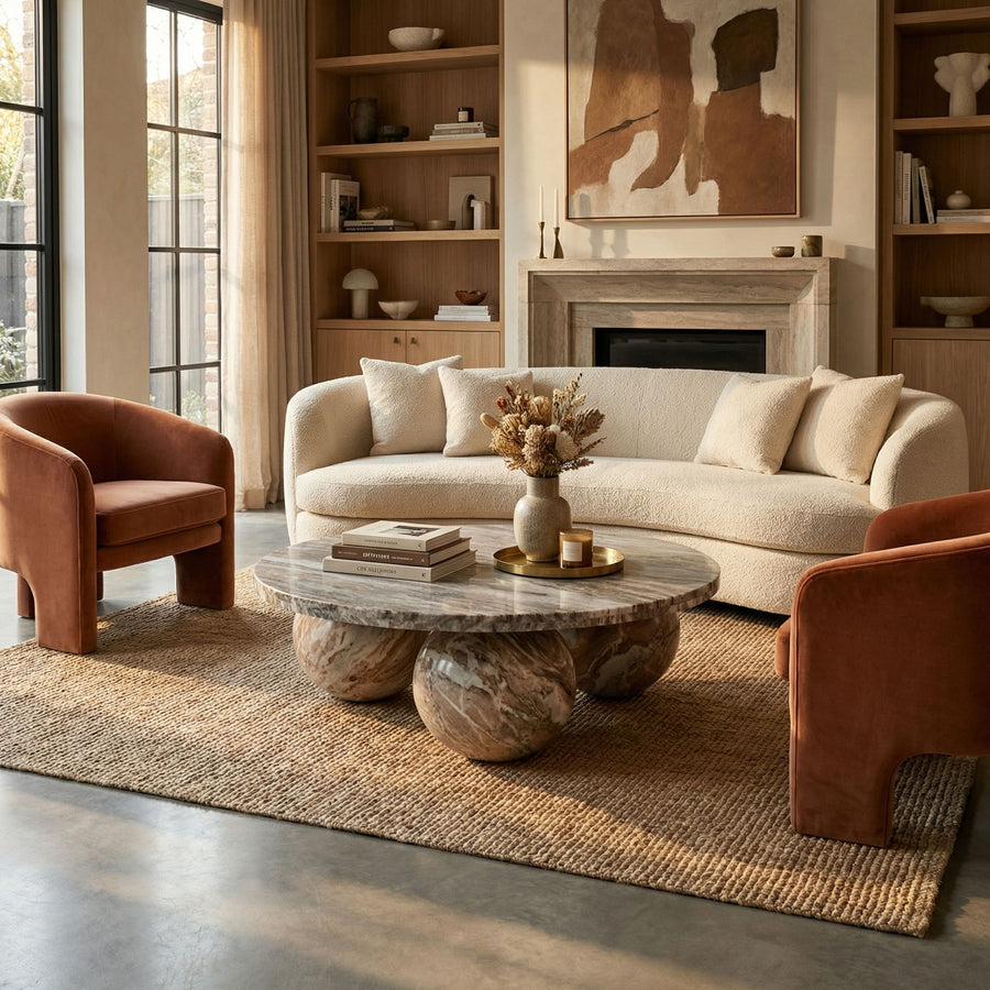 Couchtisch mit Kugelgestell skulpturales Design Wohnzimmer | PTMD bei STUFF Shop kaufen