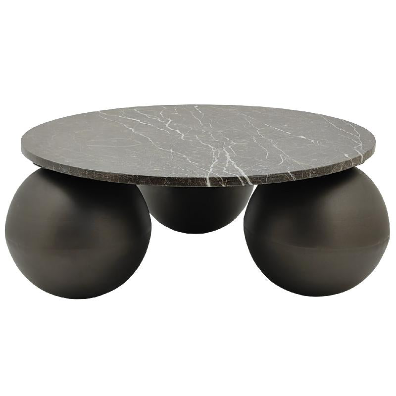 Couchtisch von PTMD – eleganter sitzmöbel aus Stoff in Braun mit Metallgestell im modernem Design, komfortabel und pflegeleicht.