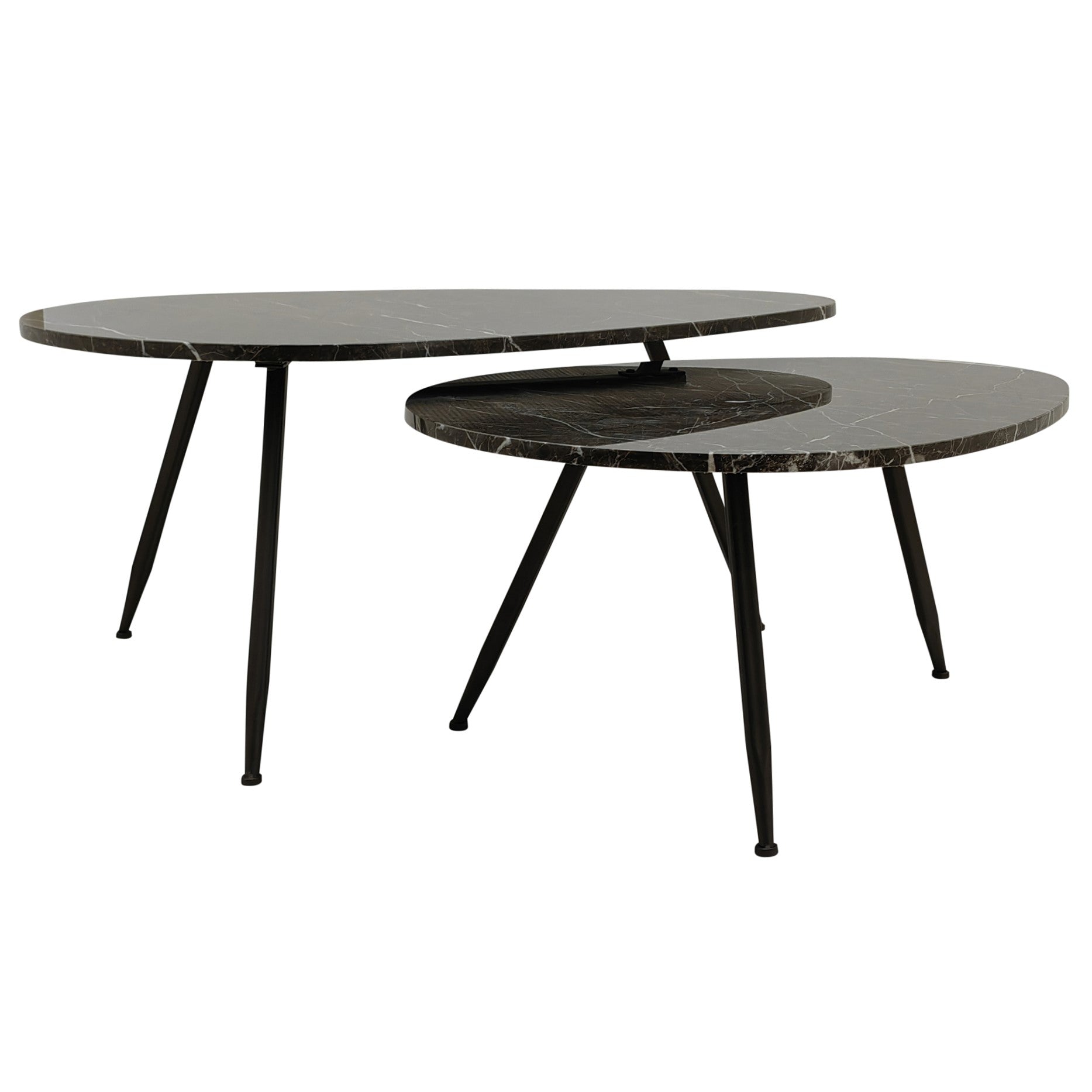 Couchtisch von PTMD – eleganter sitzmöbel aus Stoff in Braun mit Metallgestell im modernem Design, komfortabel und pflegeleicht.