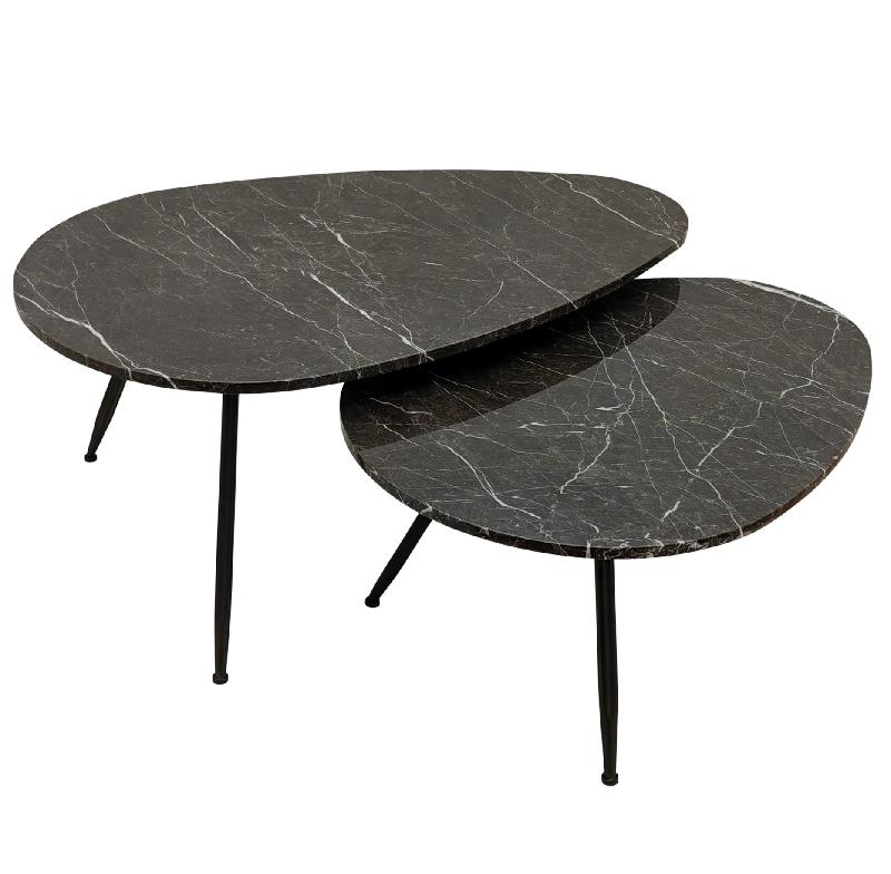 Couchtisch von PTMD – eleganter sitzmöbel aus Stoff in Braun mit Metallgestell im modernem Design, komfortabel und pflegeleicht.