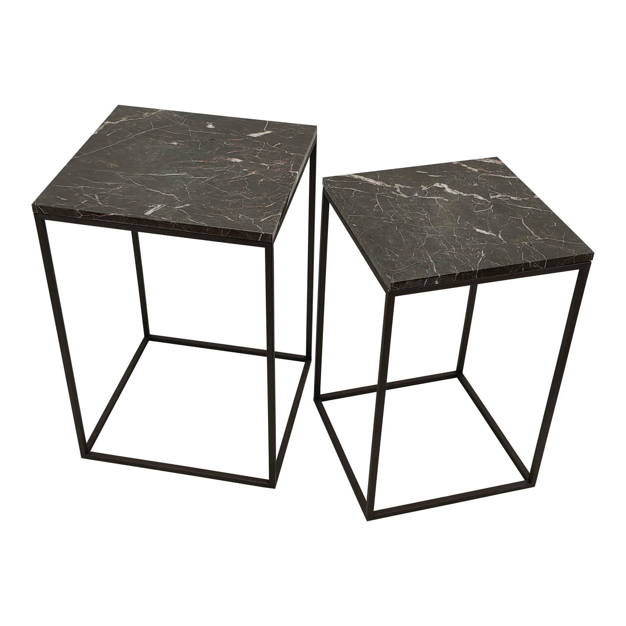 Beistelltisch von PTMD – eleganter sitzmöbel aus Stoff in Braun mit Metallgestell im modernem Design, komfortabel.