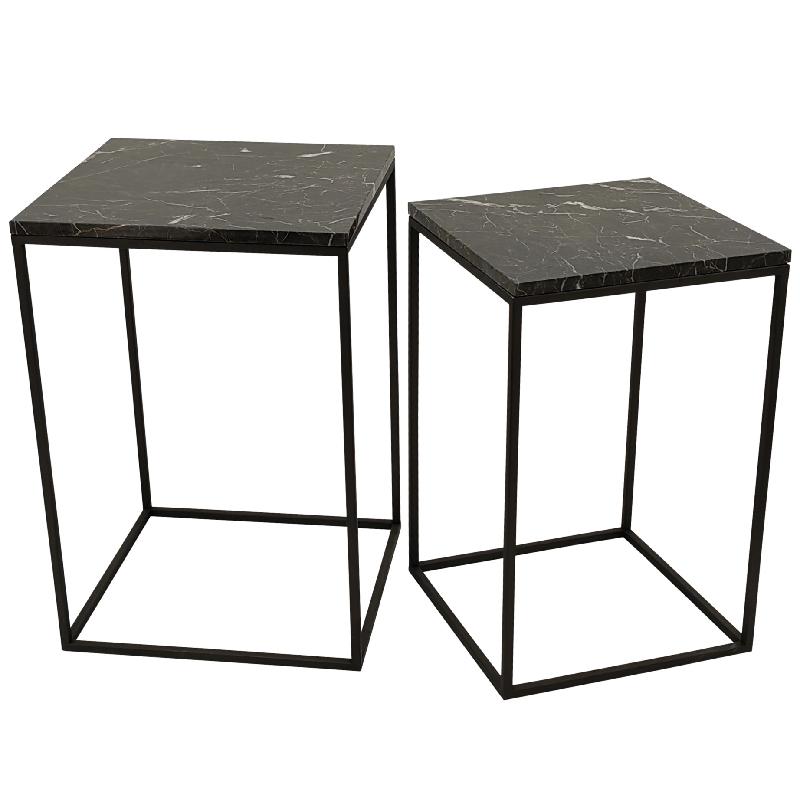 Beistelltisch von PTMD – eleganter sitzmöbel aus Stoff in Braun mit Metallgestell im modernem Design, komfortabel.