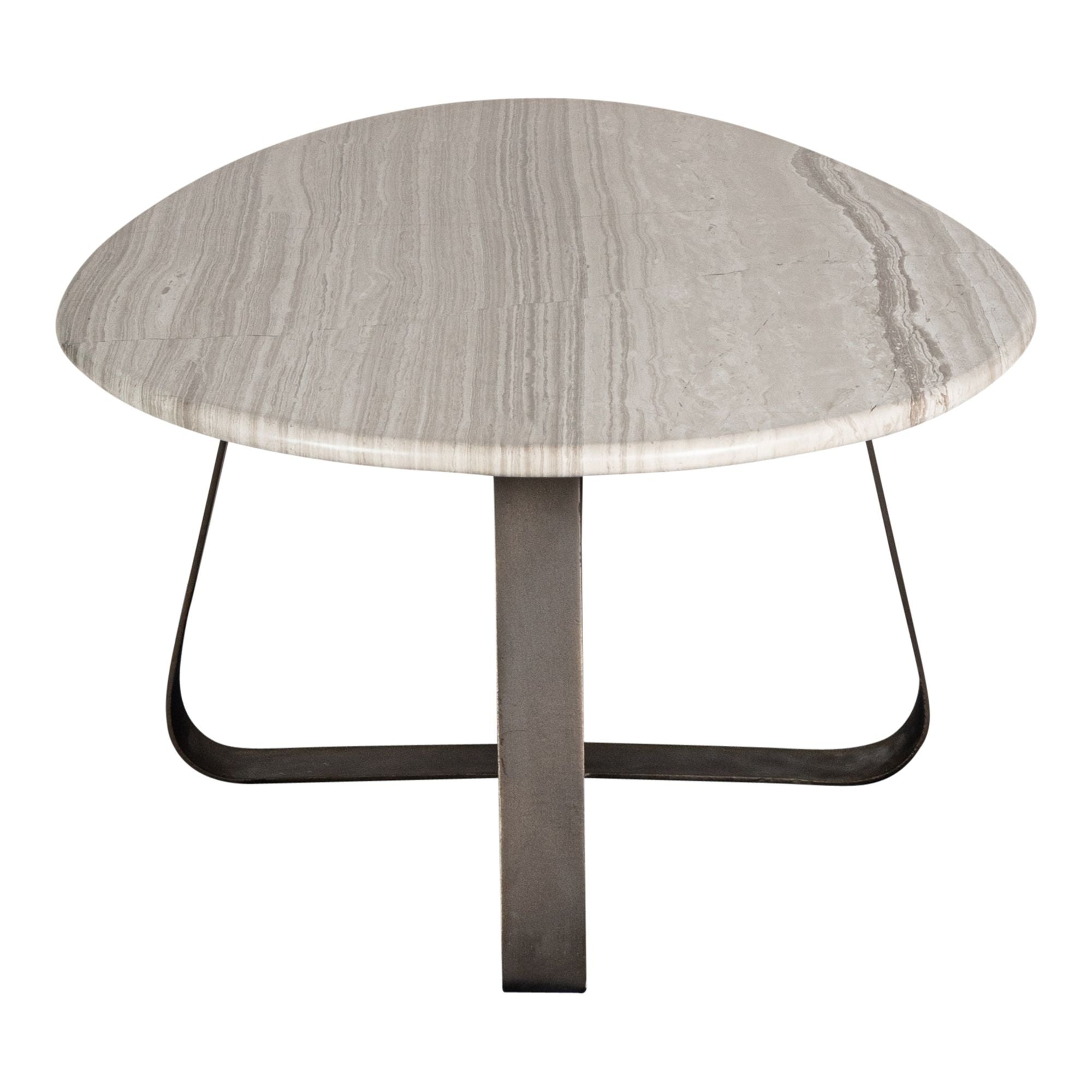 Couchtisch von PTMD – eleganter sitzmöbel aus Stoff in Grau mit Metallgestell im Industrial Chic, komfortabel und pflegeleicht.