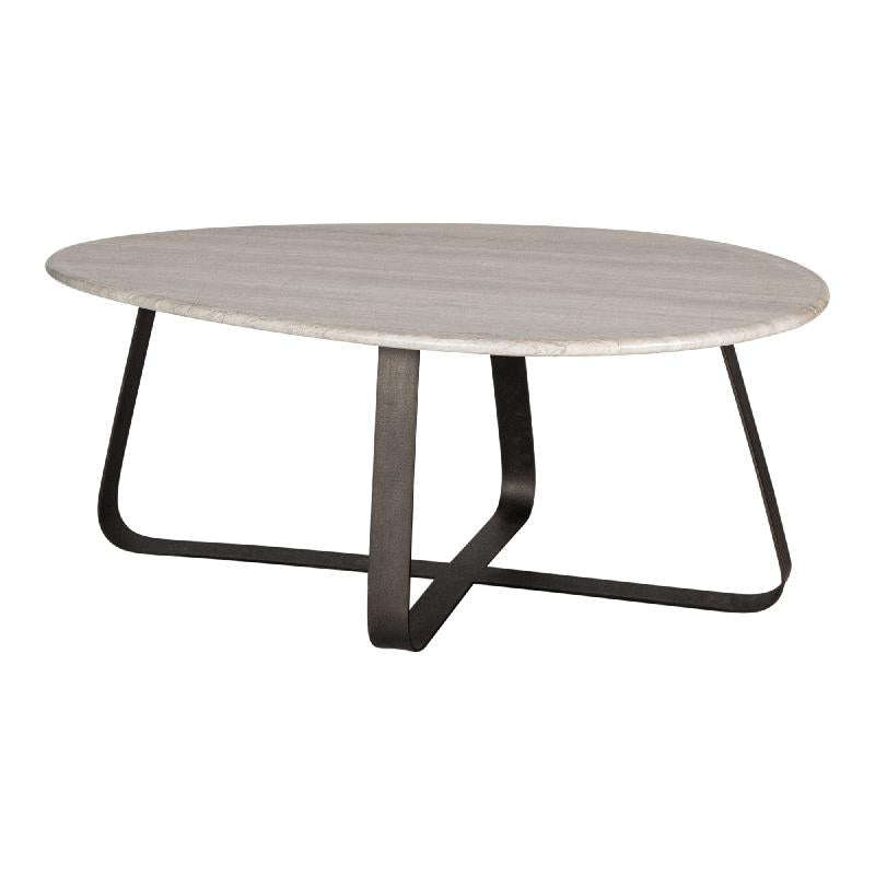 Couchtisch von PTMD – eleganter sitzmöbel aus Stoff in Grau mit Metallgestell im Industrial Chic, komfortabel und pflegeleicht.