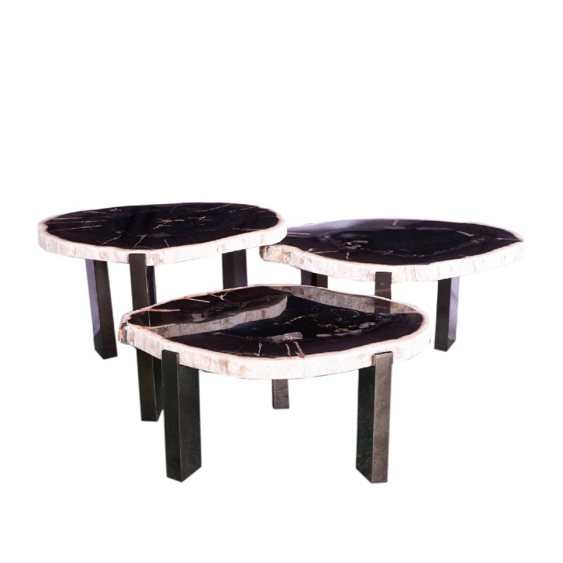 Couchtisch von PTMD – eleganter sitzmöbel aus Stoff in Grau mit Holzgestell im Skandi-Stil, komfortabel und pflegeleicht.