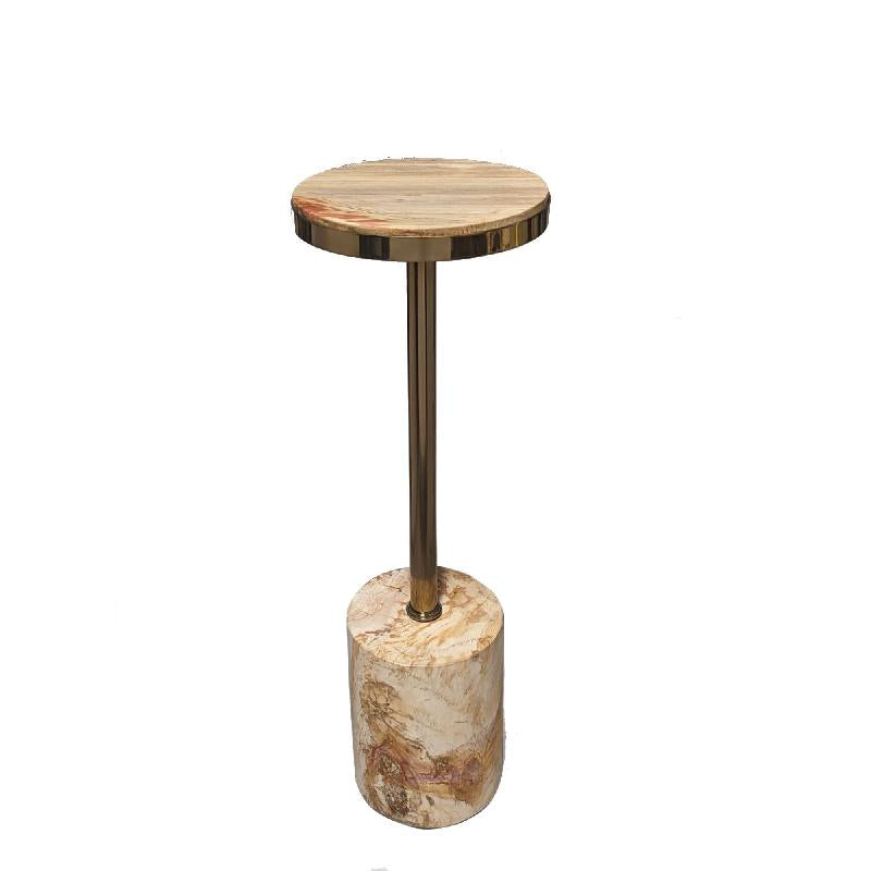 Beistelltisch Mody Natural Versteinertes Holz