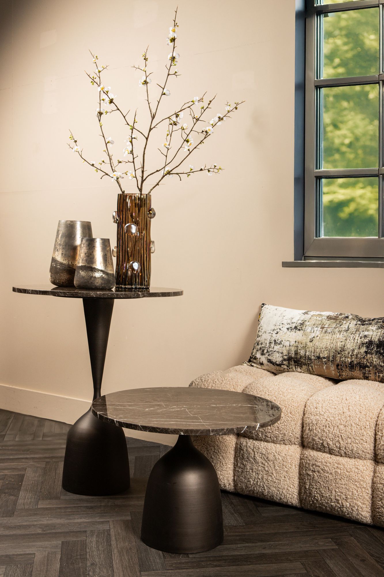 Beistelltisch Patras Brown Marmor