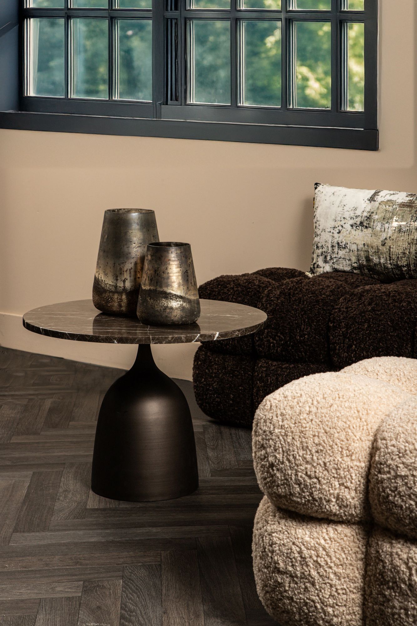 Beistelltisch Patras Brown Marmor