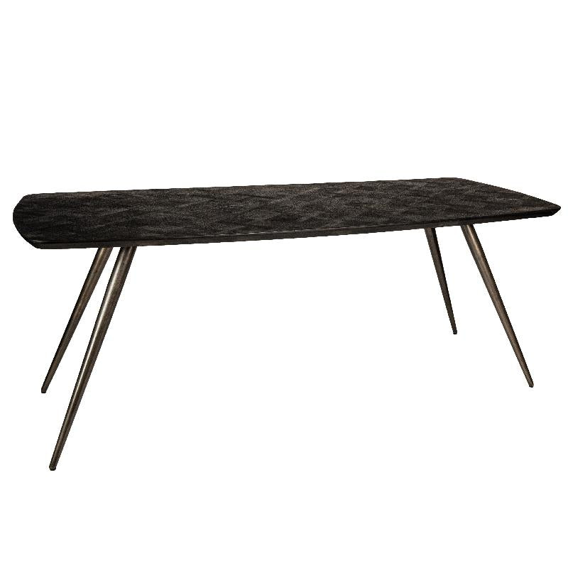 Esstisch Fieron Black Acaia Wooden oval