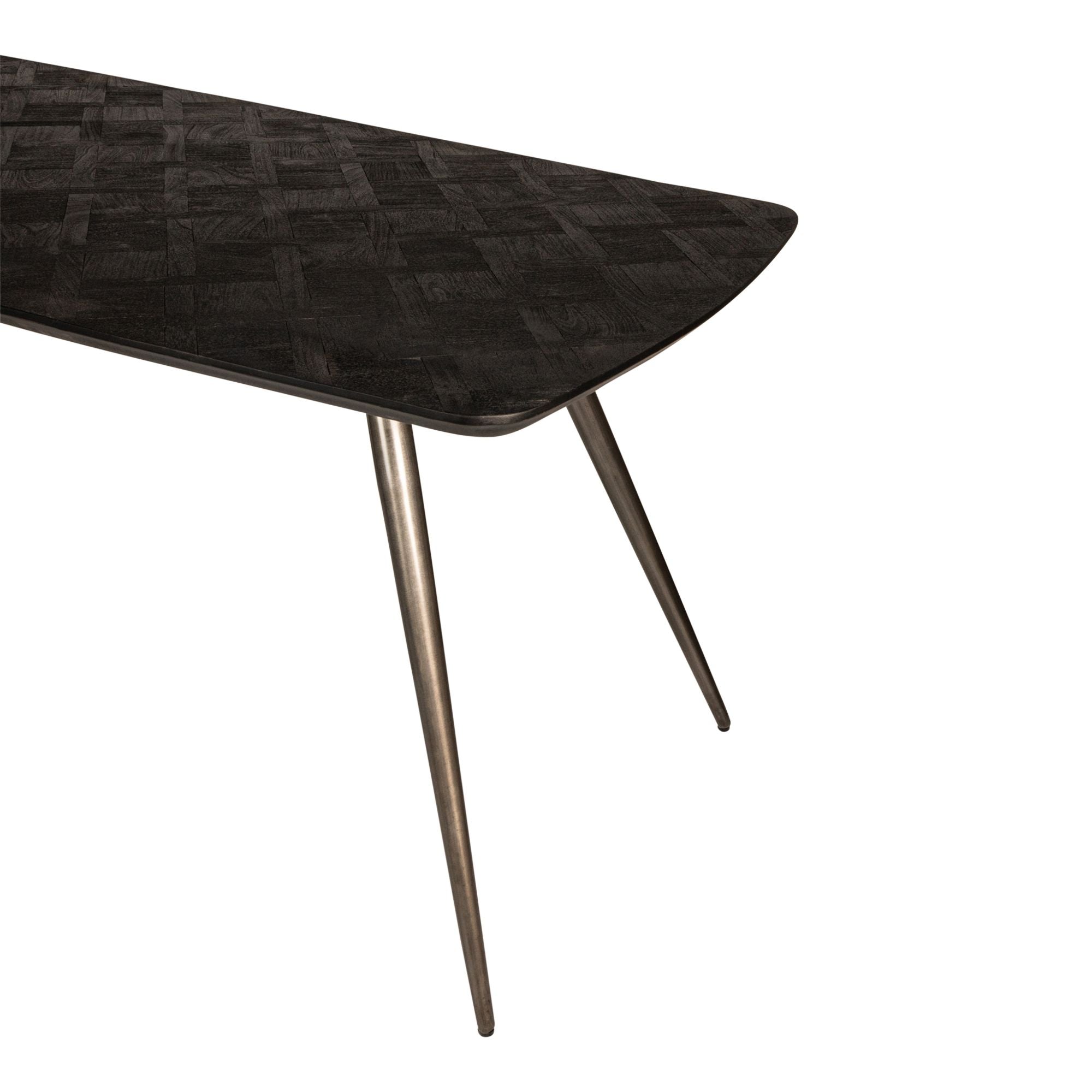 Esstisch Fieron Black Acaia Wooden oval