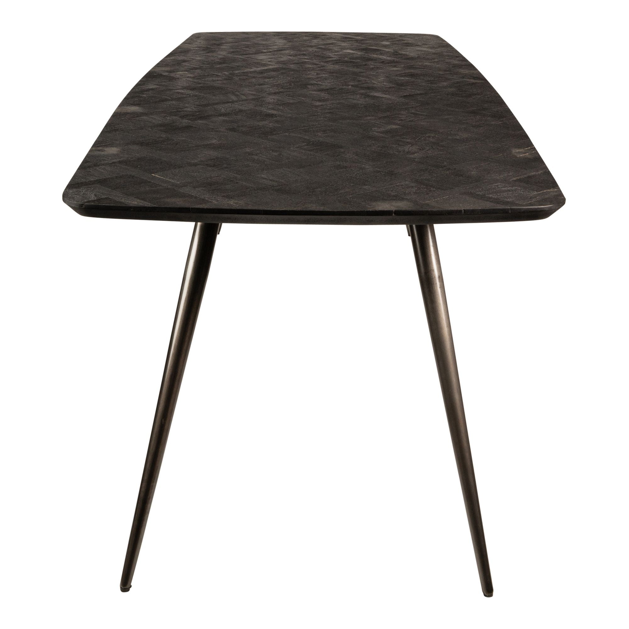 Esstisch Fieron Black Acaia Wooden oval