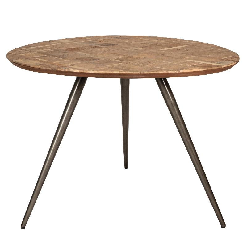 Runder Esstisch Fieron Natural Wooden Organic