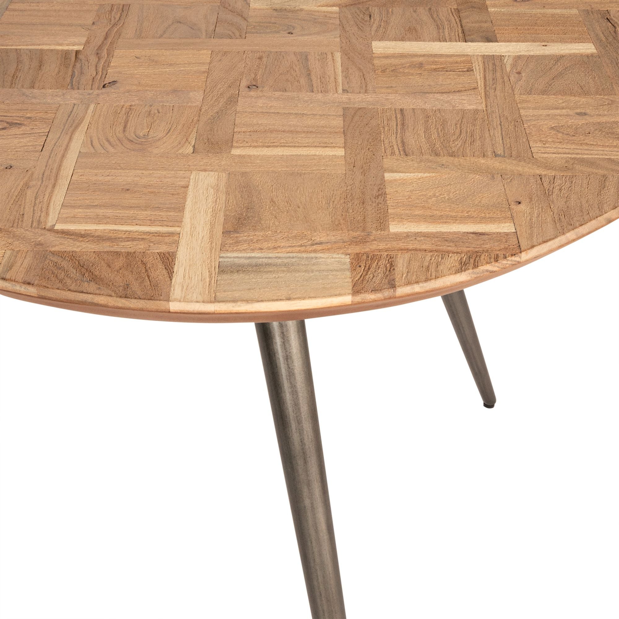 Runder Esstisch Fieron Natural Wooden Organic