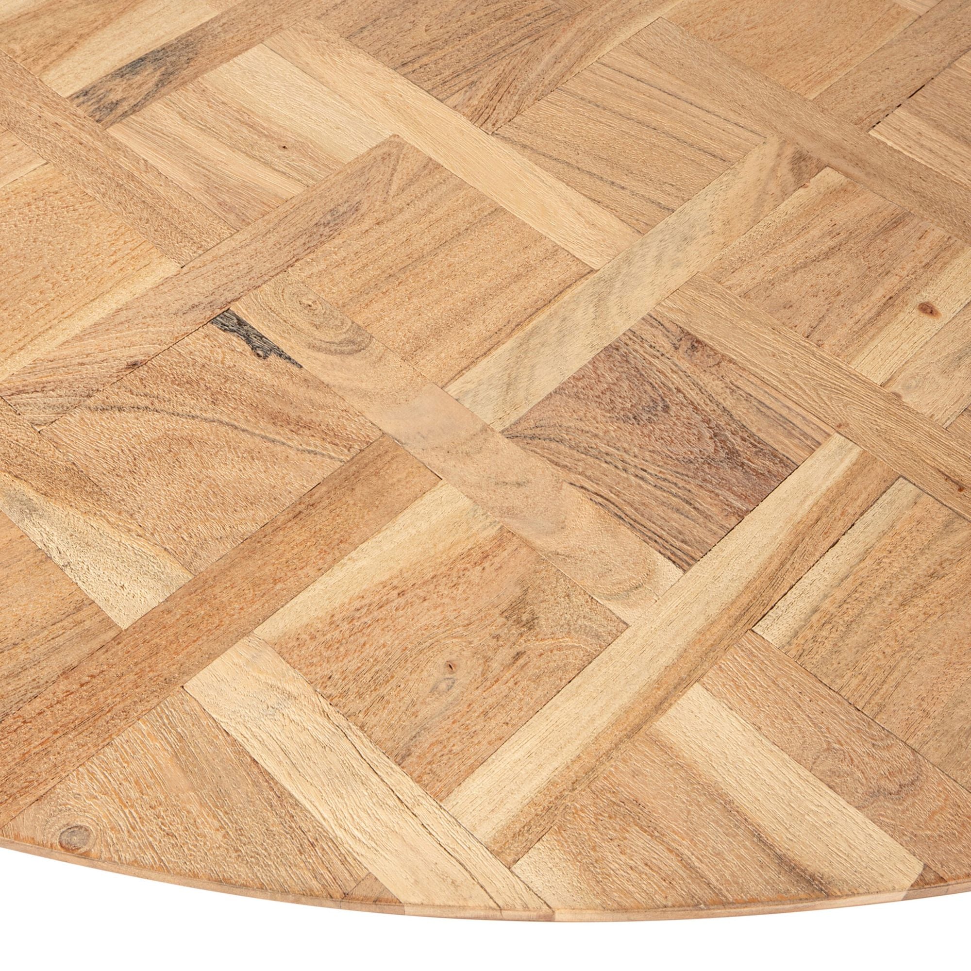 Runder Esstisch Fieron Natural Wooden Organic