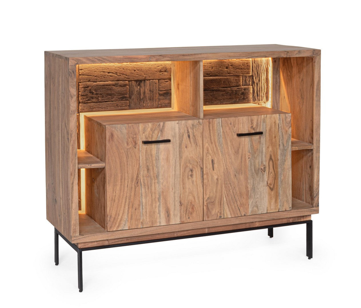 Sideboard Mangal 2 Türen mit Stahlgestell