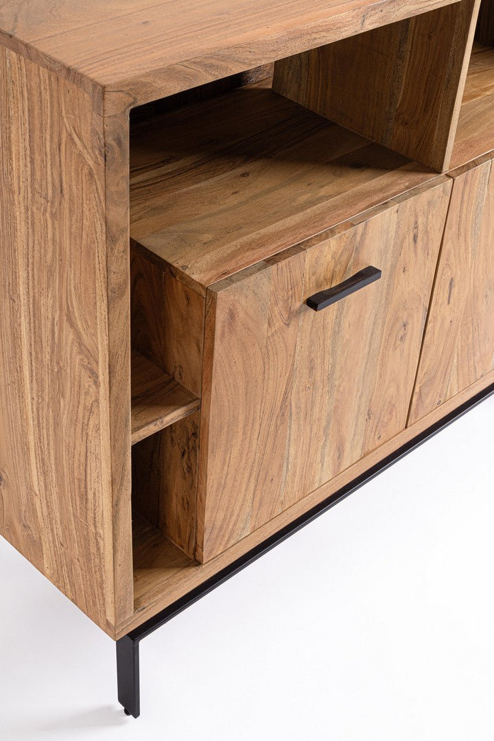 Sideboard Mangal 2 Türen mit Stahlgestell