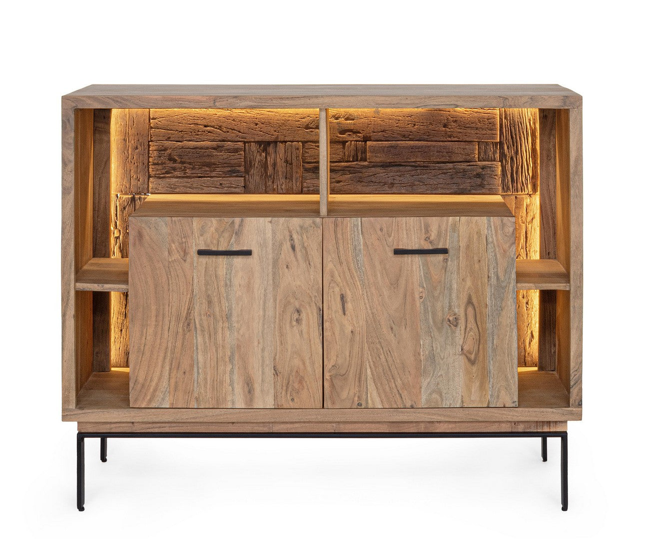 Sideboard Mangal 2 Türen mit Stahlgestell