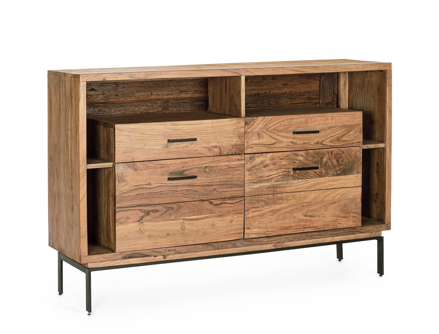 Sideboard Mangal 2 Türen mit Stahlgestell