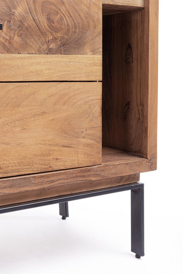 Sideboard Mangal 2 Türen mit Stahlgestell