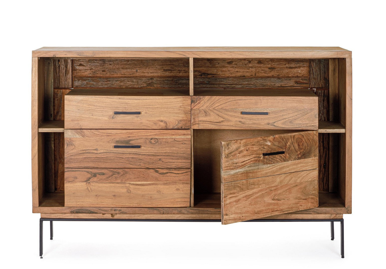 Sideboard Mangal 2 Türen mit Stahlgestell