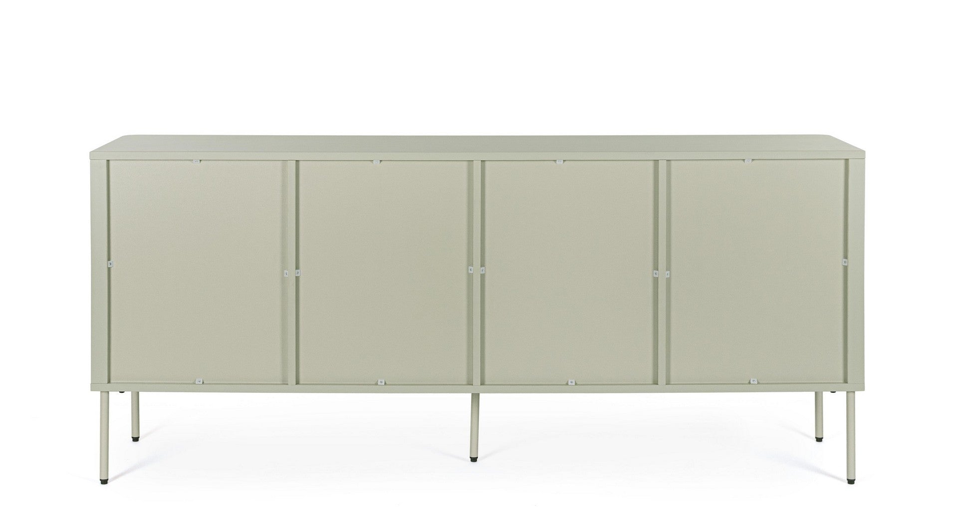 Sideboard Nathan Grau Sand 3 Türen mit Stahlgestell
