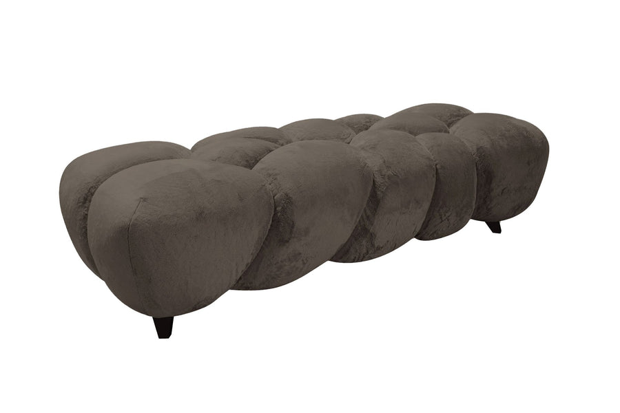 Indoor Bank Polsterbank Nubibus Dark Taupe in taupe | Ptmd | zeitloses Design, hochwertig verarbeitet, ideal für Wohn- und Essbereich