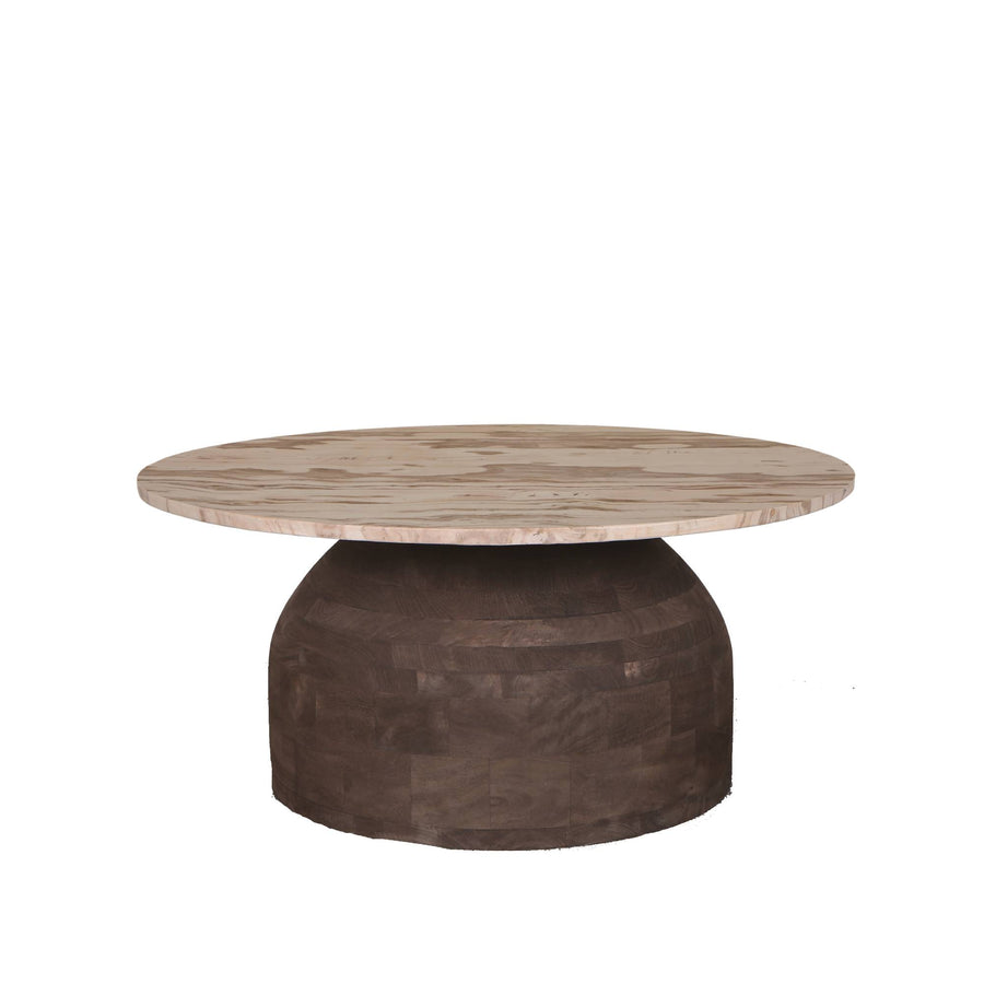 Indoor Sofa Couchtisch Liora Brown Marble aus Marmor in braun | Ptmd | zeitloses Design, hochwertig verarbeitet, ideal für Wohn- und Essbereich