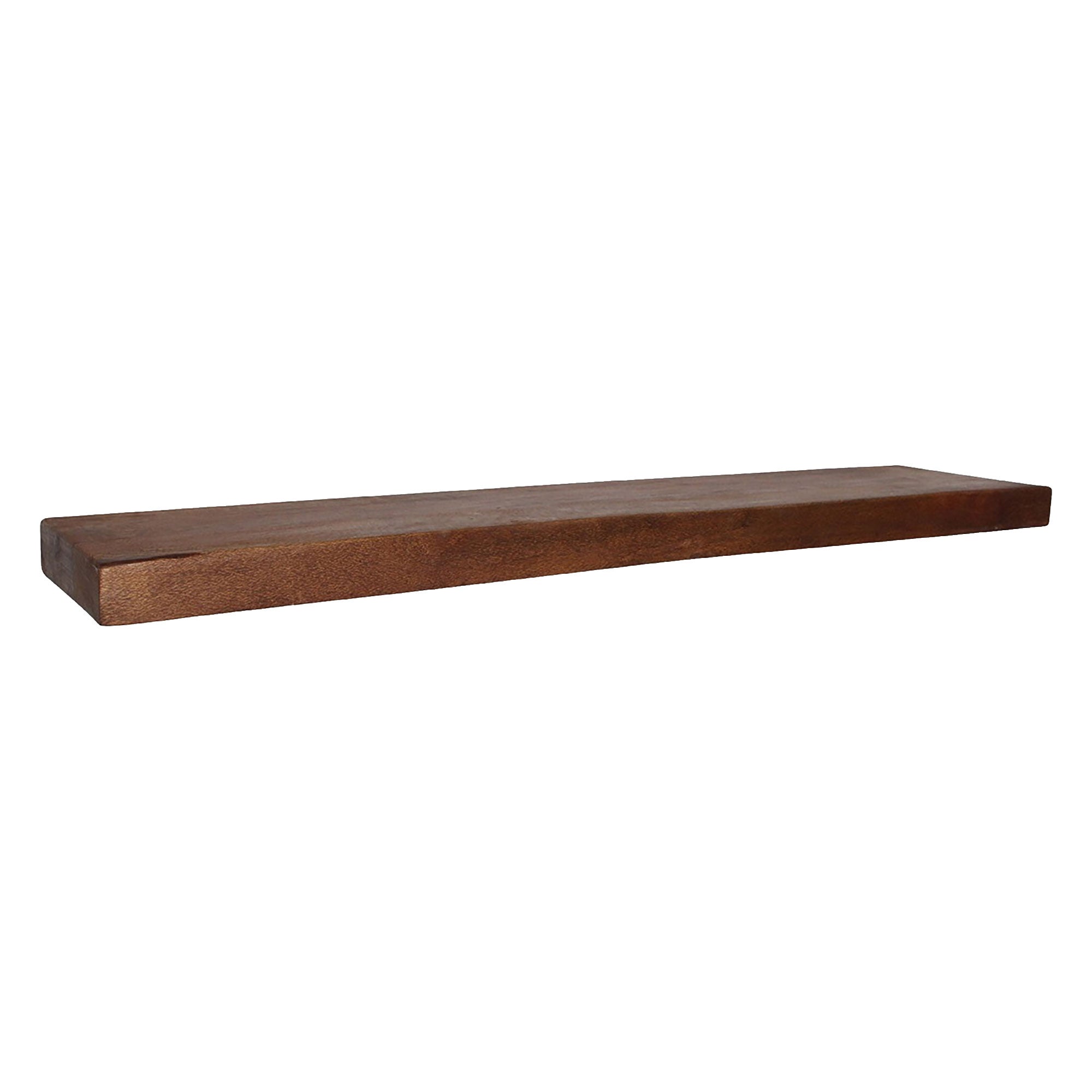 Wandregal Heritage Braun aus recyceltem Holz - Frontansicht