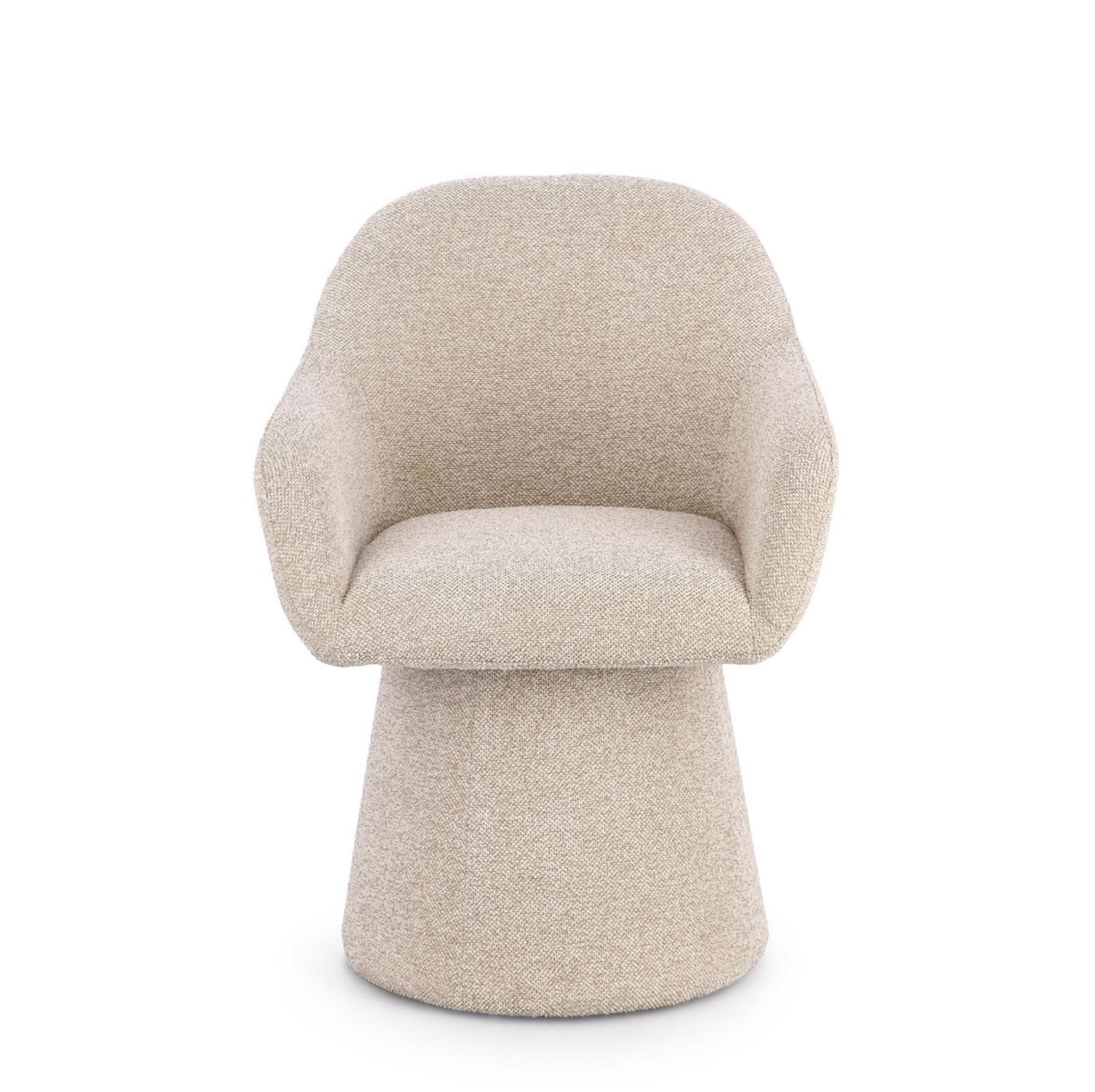 Detailaufnahme Oberfläche | Indoor Sofa Sessel Antara Beige | Drehbar 360° | zeitloses Design, hochwertig verarbeitet, ideal für Wohn- und Essbereich