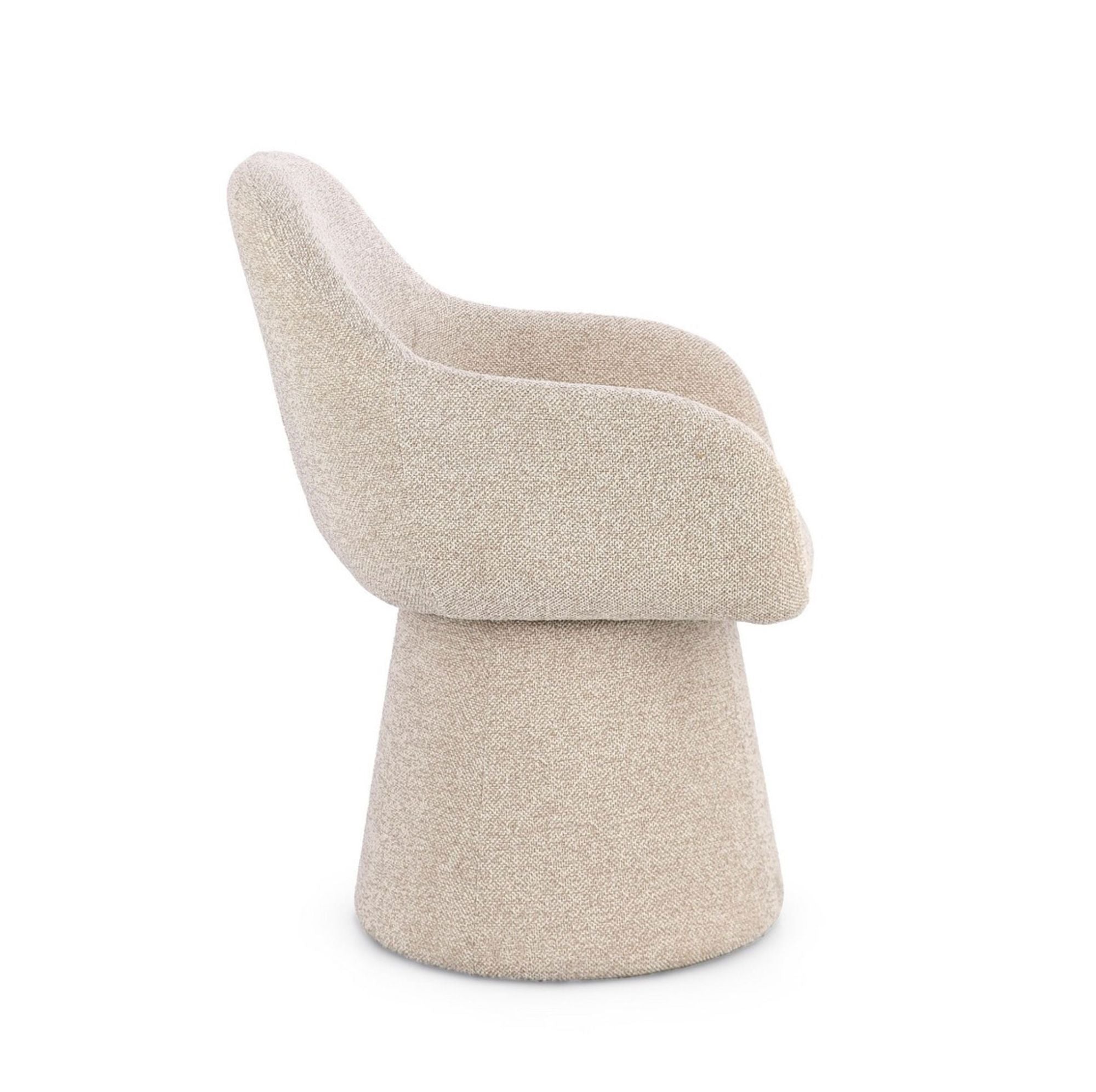 Indoor Sofa Sessel Antara Beige | Drehbar 360° im Wohnambiente | zeitloses Design, hochwertig verarbeitet, ideal für Wohn- und Essbereich | Ansicht 04