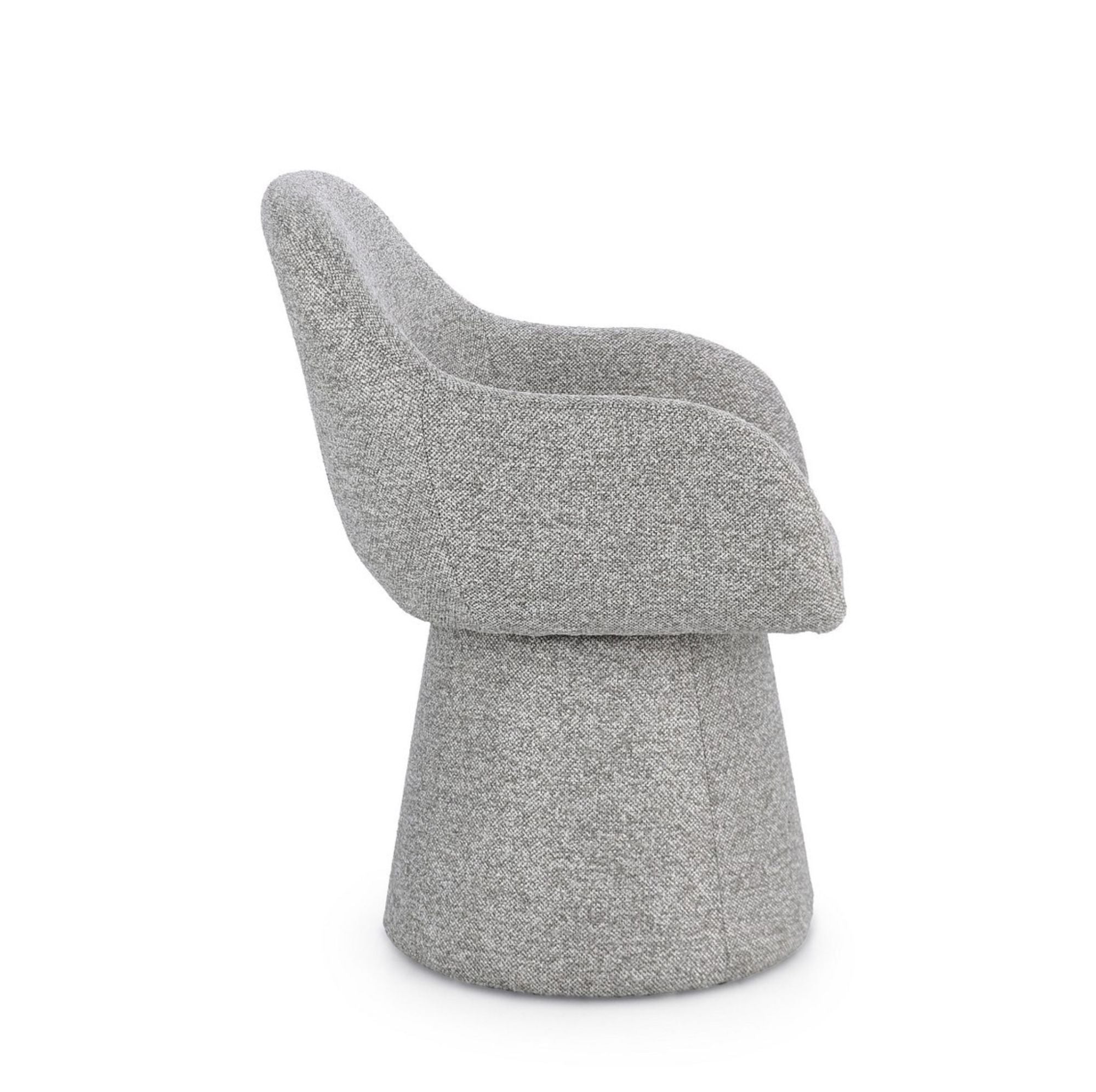 Indoor Sofa Sessel Antara Grau | Drehbar 360° im Wohnambiente | zeitloses Design, hochwertig verarbeitet, ideal für Wohn- und Essbereich | Ansicht 04