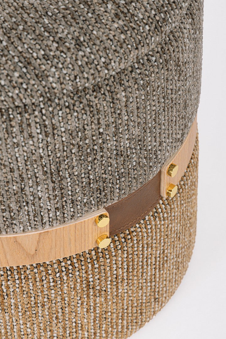 Indoor Sofa Pouf 2Er Set Pouf Behälter Tanya Savana im Wohnambiente | zeitloses Design, hochwertig verarbeitet, ideal für Wohn- und Essbereich