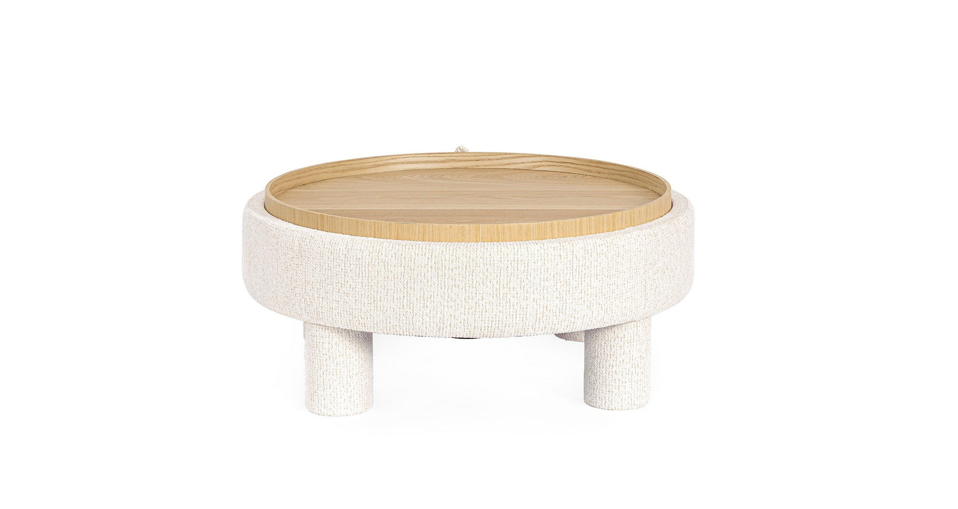 Indoor Sofa Beistelltisch Tanya M-Tablett Ru Weiss in weiß | Bizzotto | zeitloses Design, hochwertig verarbeitet, ideal für Wohn- und Essbereich