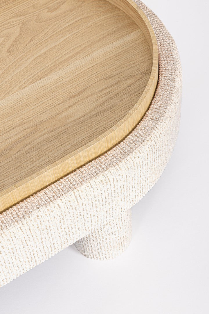 Indoor Sofa Beistelltisch Tanya M-Tablett Oval Weiss im Wohnambiente | zeitloses Design, hochwertig verarbeitet, ideal für Wohn- und Essbereich | Ansicht 04