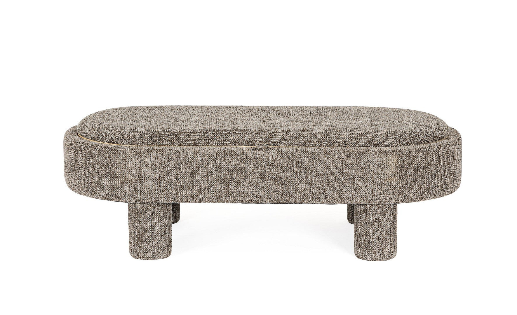 Indoor Sofa Beistelltisch Tanya M-Tablett Oval Grau im Wohnambiente | zeitloses Design, hochwertig verarbeitet, ideal für Wohn- und Essbereich