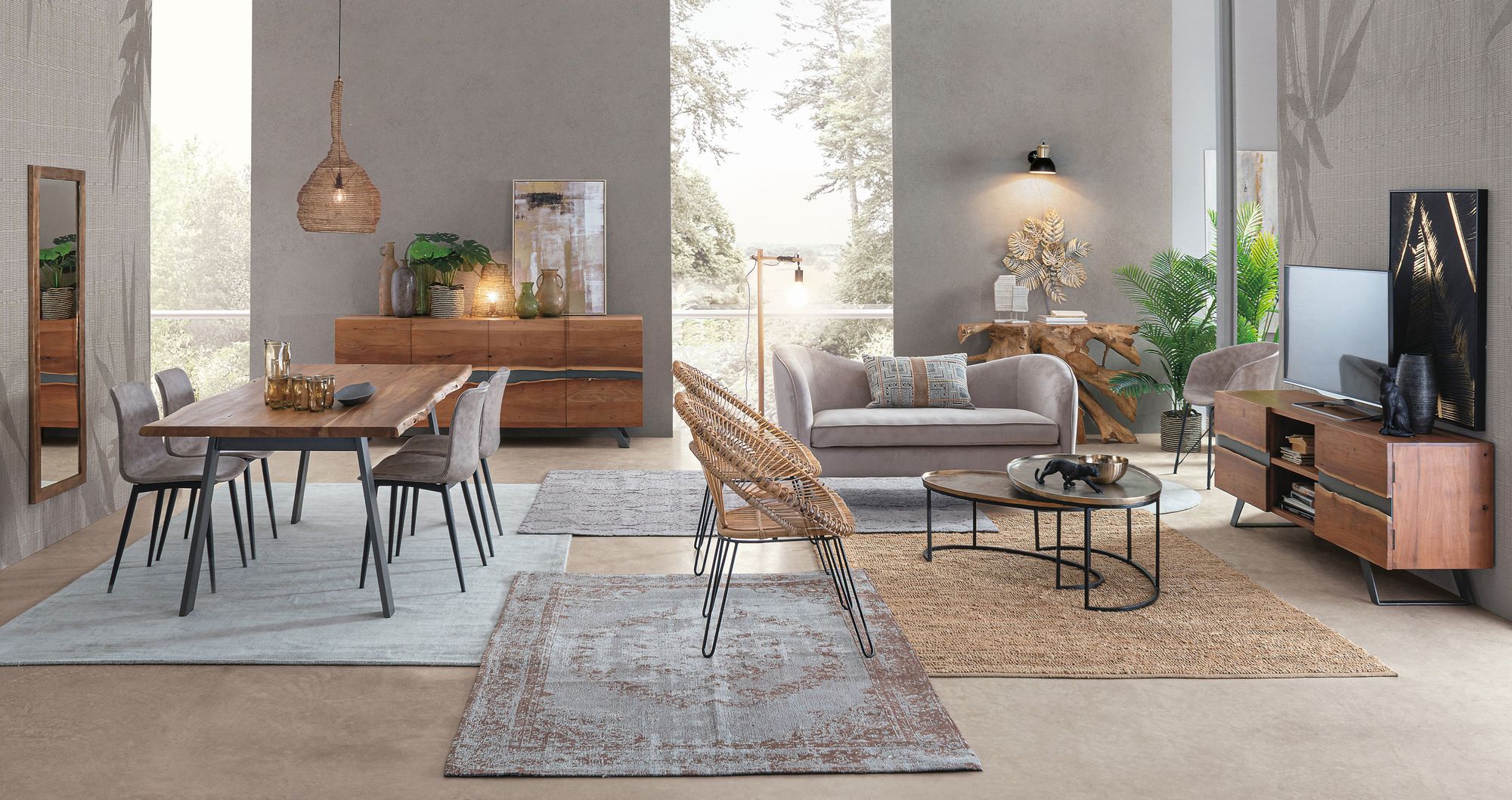 Indoor Sofa Sofa Candis Hellgrau 2Pl im Wohnambiente | zeitloses Design, hochwertig verarbeitet, ideal für Wohn- und Essbereich | Ansicht 10