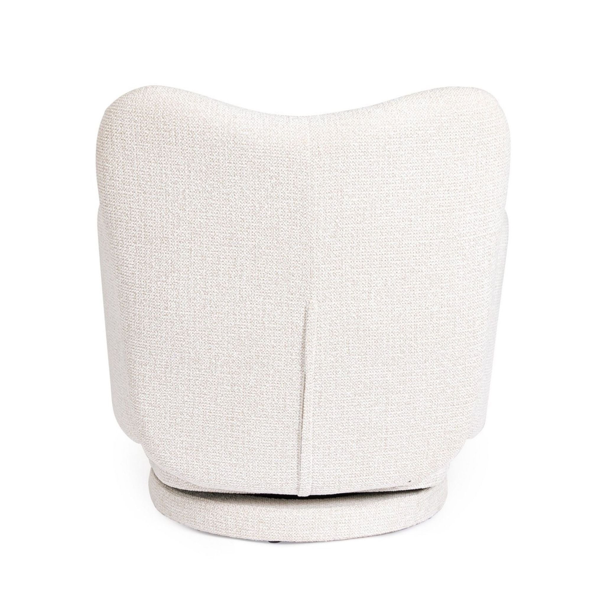 Indoor Sofa Sessel Harper Weiss | Drehbar 360° im Wohnambiente | zeitloses Design, hochwertig verarbeitet, ideal für Wohn- und Essbereich | Ansicht 04