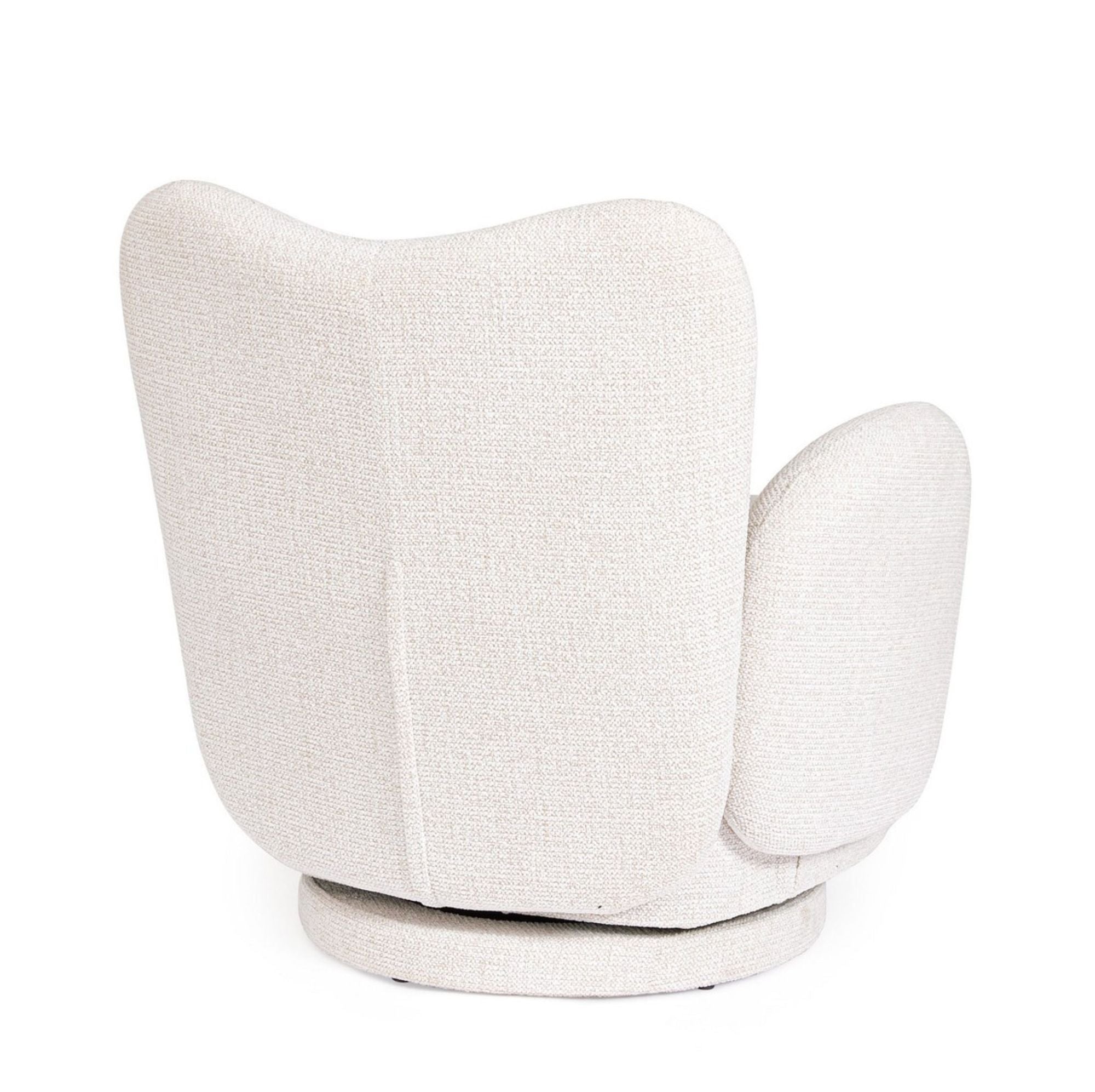 Indoor Sofa Sessel Harper Weiss | Drehbar 360° im Wohnambiente | zeitloses Design, hochwertig verarbeitet, ideal für Wohn- und Essbereich | Ansicht 05