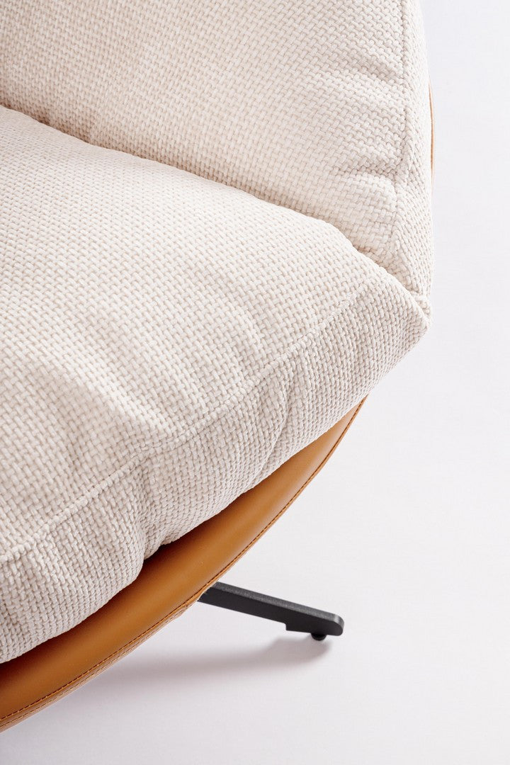 Sessel Adinda Eis/Leder